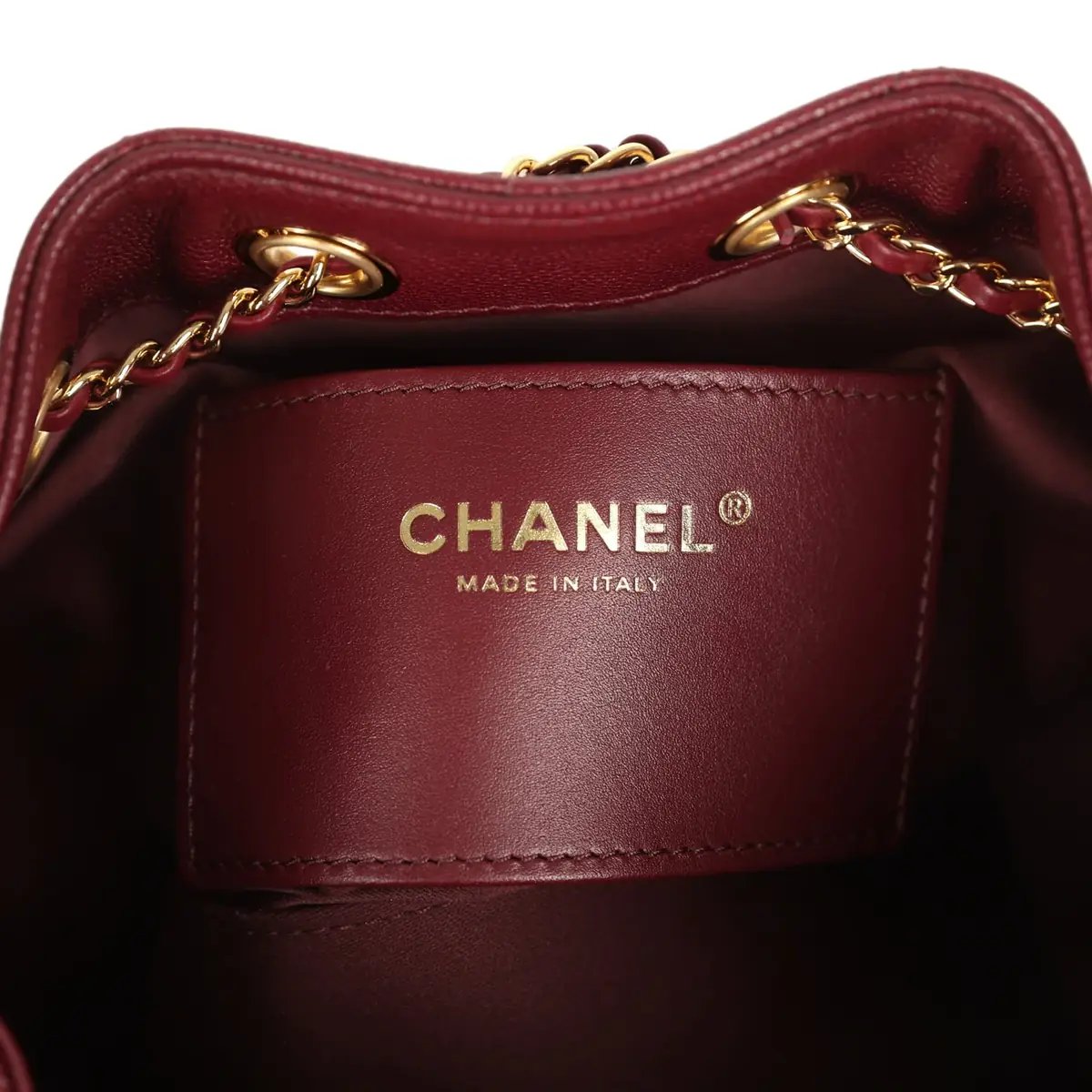 Chanel Chanel Mini 25 Hobo Bag Dark Burgundy Caviar Gold Hardware | Thumbnail 9
