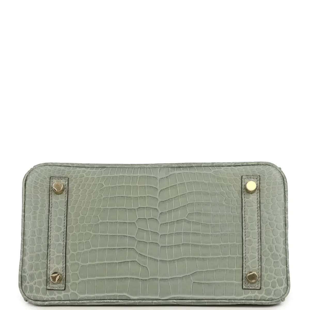 HERMÈS Hermes Birkin 25 Gris Ciment Matte Porosus Crocodile Gold Hardware | Thumbnail 6 HERMÈS Hermes Birkin 25 Gris Ciment Matte Porosus Crocodile Gold Hardware | Thumbnail 6