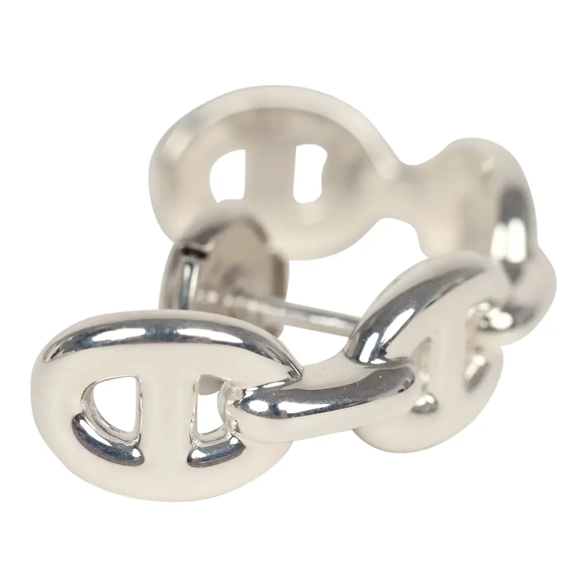 HERMÈS Hermes Chaine D'Ancre Enchainee Single Ear Climber Earring Sterling | Thumbnail 2