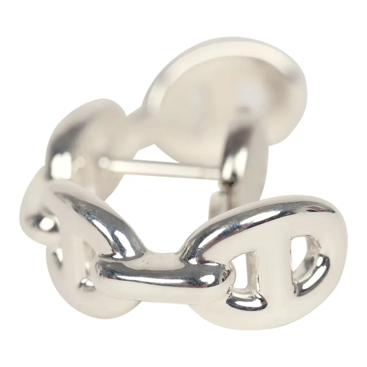 HERMÈS Hermes Chaine D'Ancre Enchainee Single Ear Climber Earring Sterling | Thumbnail 5