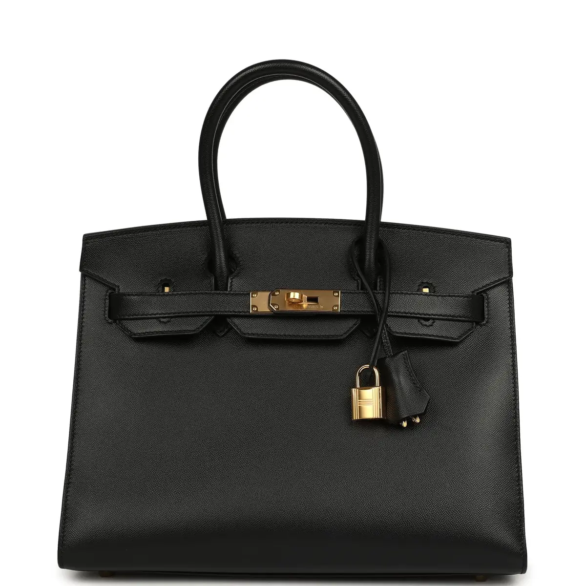 HERMÈS Pre-owned Hermes Birkin Sellier 30 Black Madame Gold Hardware | Image 1 HERMÈS Pre-owned Hermes Birkin Sellier 30 Black Madame Gold Hardware | Image 1