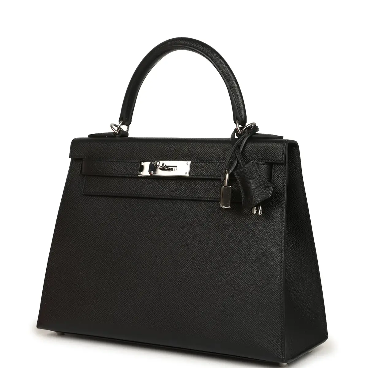 HERMÈS Pre-owned Hermes Kelly Sellier 28 Black Epsom Palladium Hardware | Thumbnail 5 HERMÈS Pre-owned Hermes Kelly Sellier 28 Black Epsom Palladium Hardware | Thumbnail 5