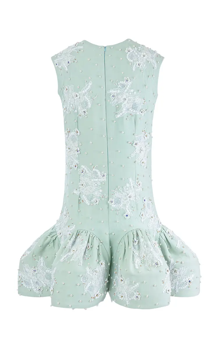 LA FUORI Pixie'S Pearl Elixir Embellished Silk Mini Dress | Thumbnail 5 LA FUORI Pixie'S Pearl Elixir Embellished Silk Mini Dress | Thumbnail 5