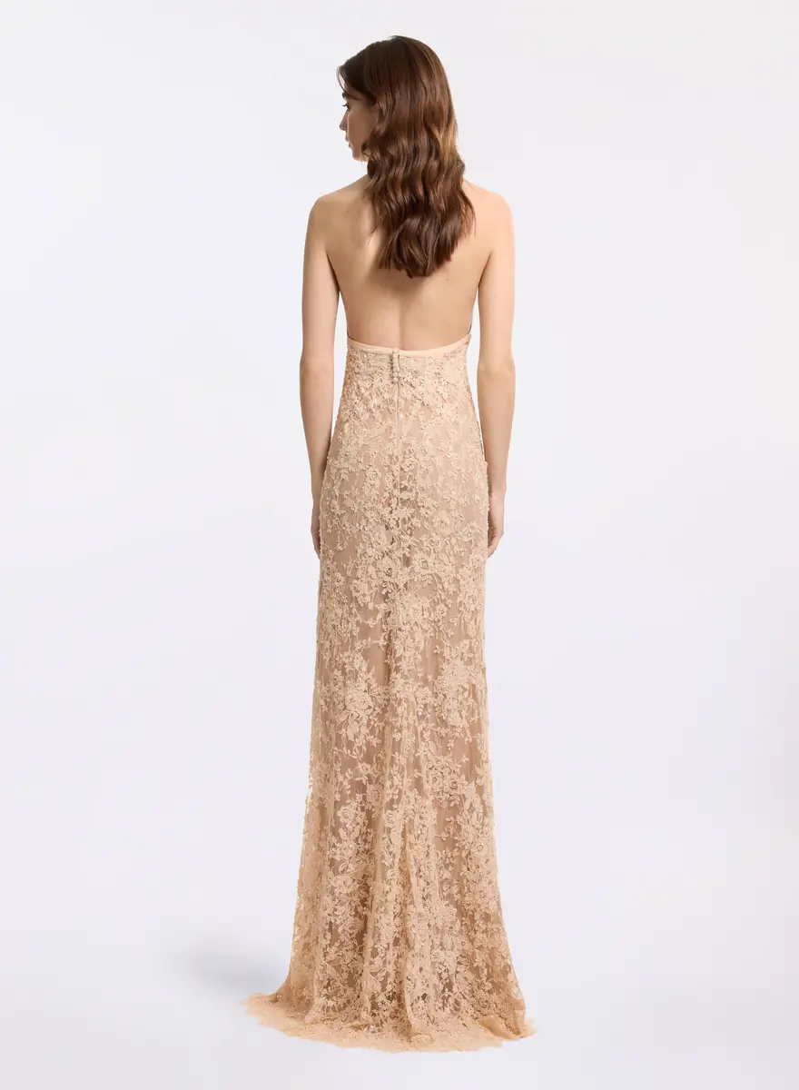 Elie Saab Bead Embroidered Lace Dress | Thumbnail 3 Elie Saab Bead Embroidered Lace Dress | Thumbnail 3