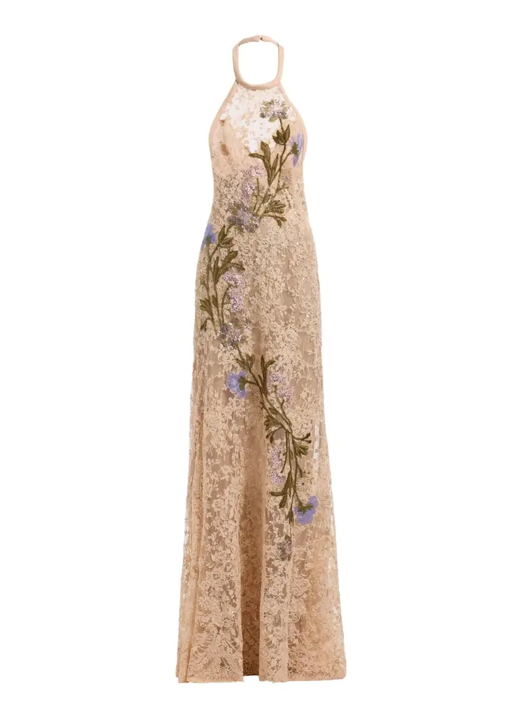 Bead Embroidered Lace Dress Bead Embroidered Lace Dress