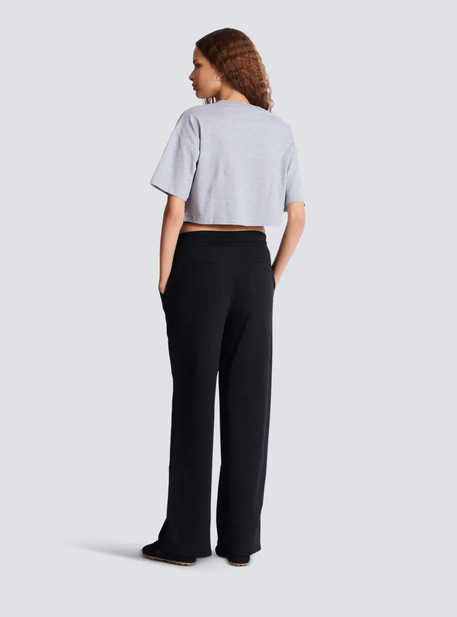 Balmain Boxy cropped T-shirt with print | Thumbnail 4