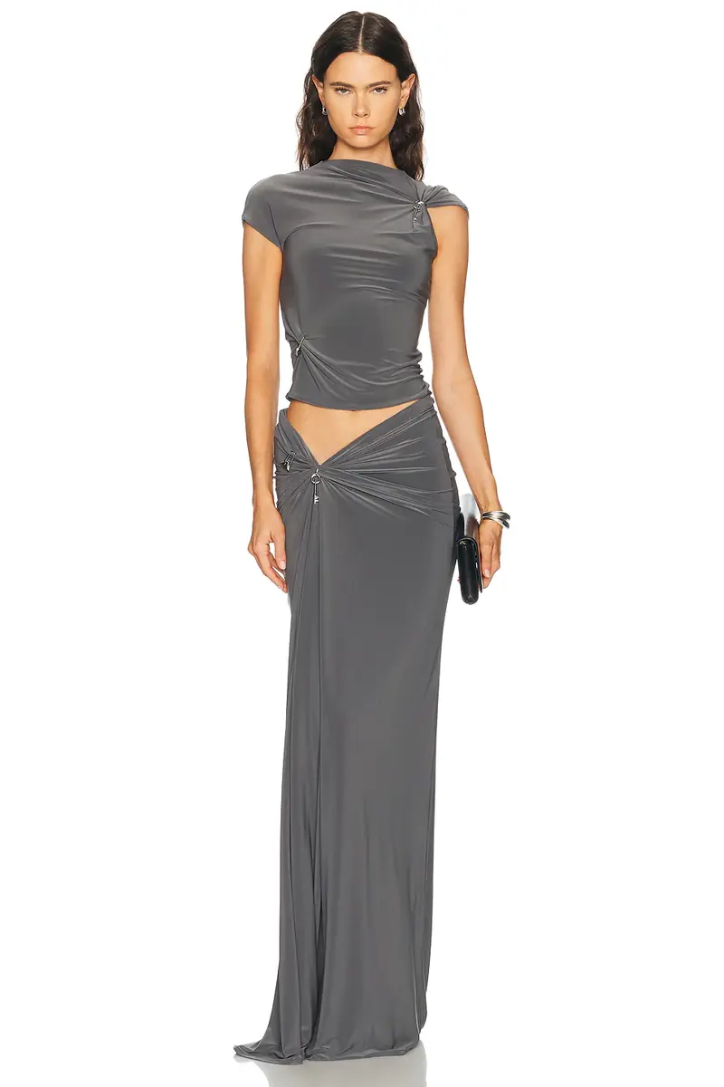 Grace Ling Relic Charms Draped Maxi Skirt | Thumbnail 5 Grace Ling Relic Charms Draped Maxi Skirt | Thumbnail 5