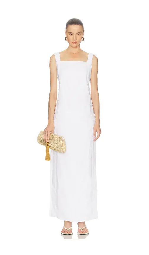 ADRIANA DEGREAS Linen Cage Coverup | Thumbnail 2