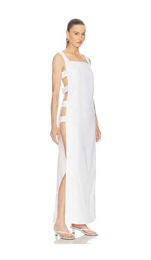 ADRIANA DEGREAS Linen Cage Coverup | Thumbnail 3