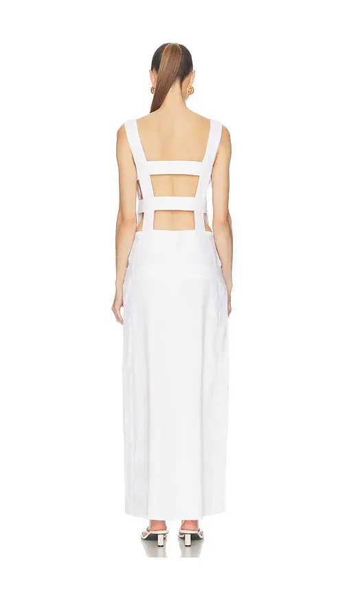 ADRIANA DEGREAS Linen Cage Coverup | Thumbnail 4