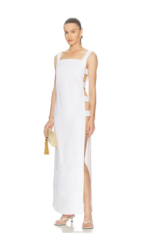 ADRIANA DEGREAS Linen Cage Coverup | Image 1 ADRIANA DEGREAS Linen Cage Coverup | Image 1