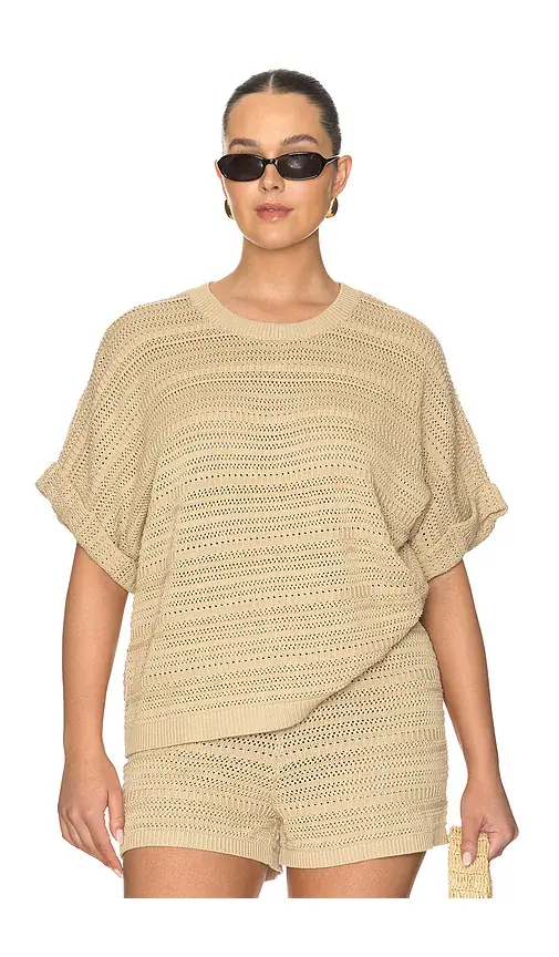 L'Academie Kym Openwork Top | Thumbnail 2 L'Academie Kym Openwork Top | Thumbnail 2