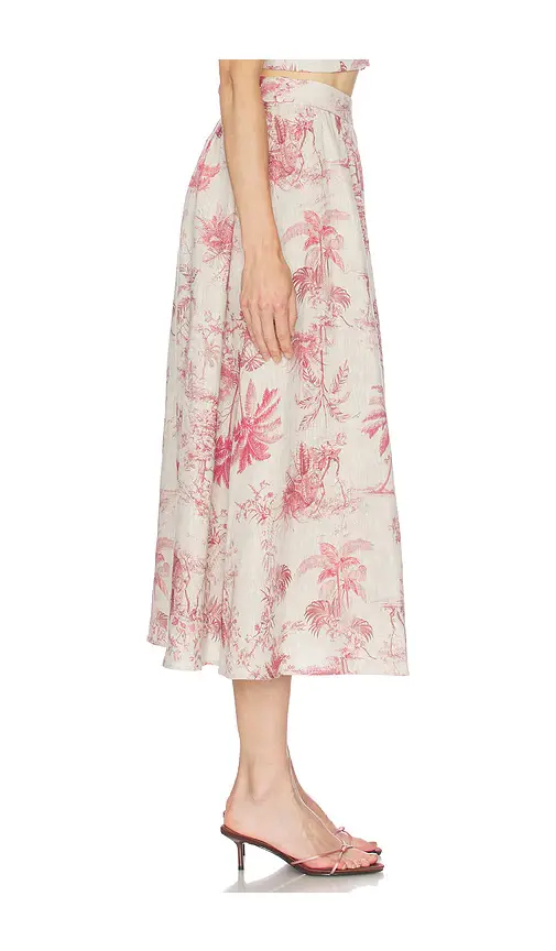 L'Agence Seina Midi Skirt | Thumbnail 3 L'Agence Seina Midi Skirt | Thumbnail 3