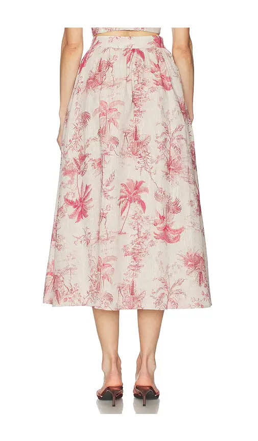 L'Agence Seina Midi Skirt | Thumbnail 4 L'Agence Seina Midi Skirt | Thumbnail 4