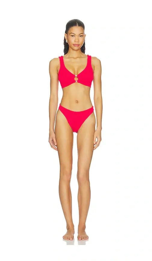 Hunza G Julia Bikini Set With Gold Hoop | Image 1 Hunza G Julia Bikini Set With Gold Hoop | Image 1
