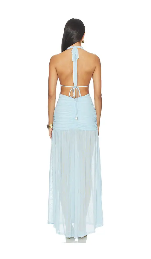 Runaway The Label Adrianna Plunge Ruched Maxi Dress | Thumbnail 3 Runaway The Label Adrianna Plunge Ruched Maxi Dress | Thumbnail 3