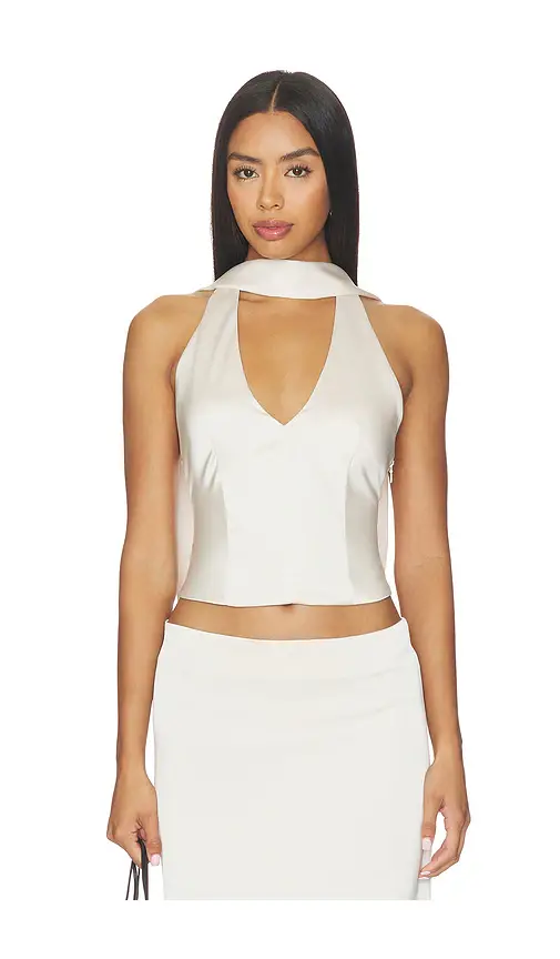 LIONESS Front Row Halter Top | Image 1 LIONESS Front Row Halter Top | Image 1