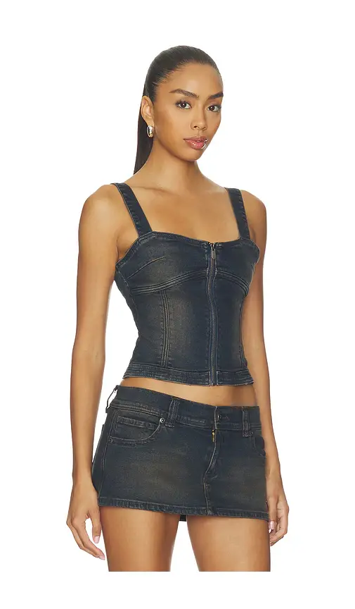 Abrand Denim Bustier | Thumbnail 2 Abrand Denim Bustier | Thumbnail 2