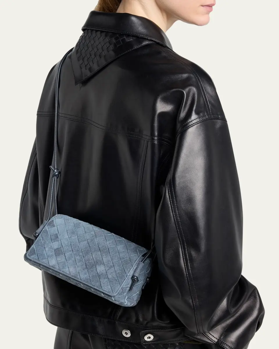 Bottega Veneta Notturno Suede Crossbody Pouch Bag | Thumbnail 2 Bottega Veneta Notturno Suede Crossbody Pouch Bag | Thumbnail 2