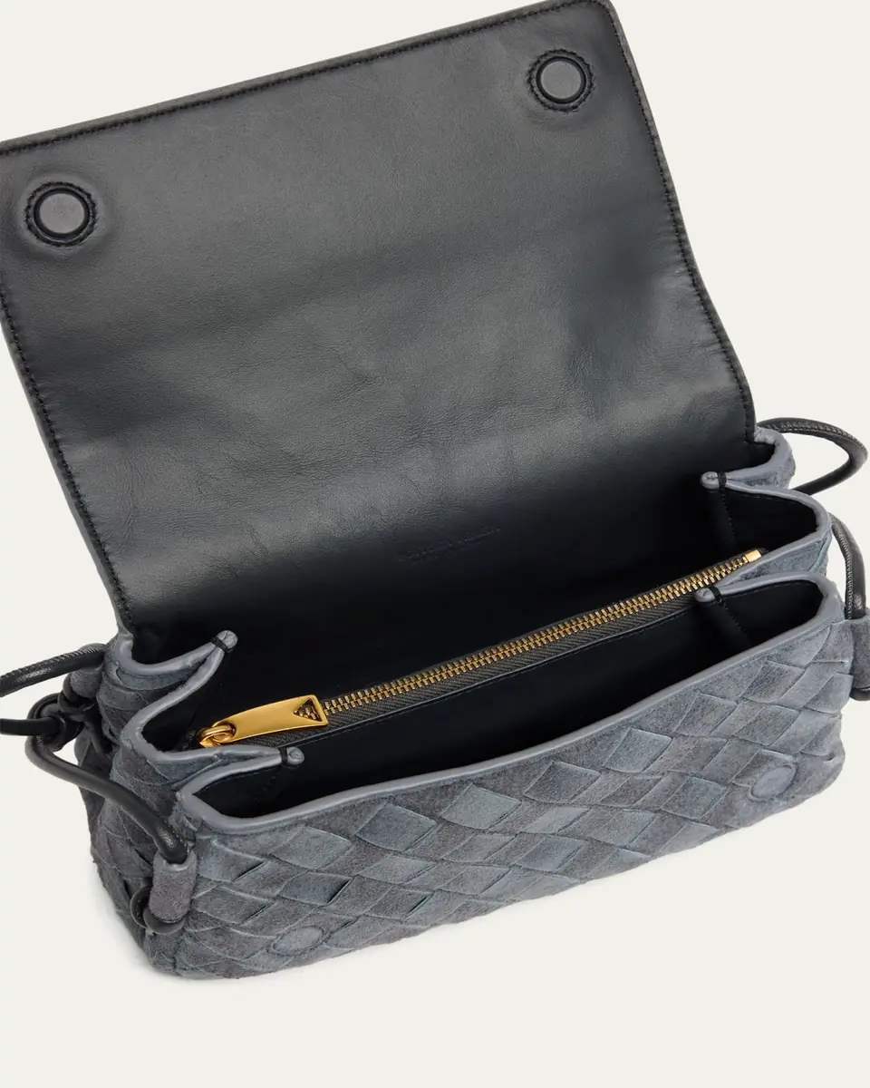 Bottega Veneta Notturno Suede Crossbody Pouch Bag | Thumbnail 4 Bottega Veneta Notturno Suede Crossbody Pouch Bag | Thumbnail 4