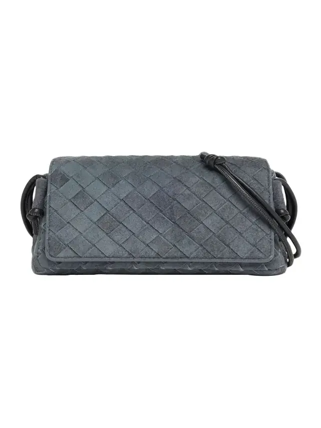 Notturno Suede Crossbody Pouch Bag