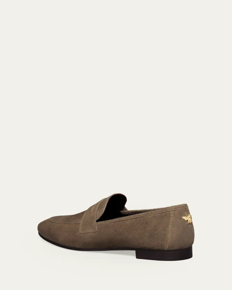 Bougeotte Flaneur Suede Penny Loafers | Thumbnail 2 Bougeotte Flaneur Suede Penny Loafers | Thumbnail 2