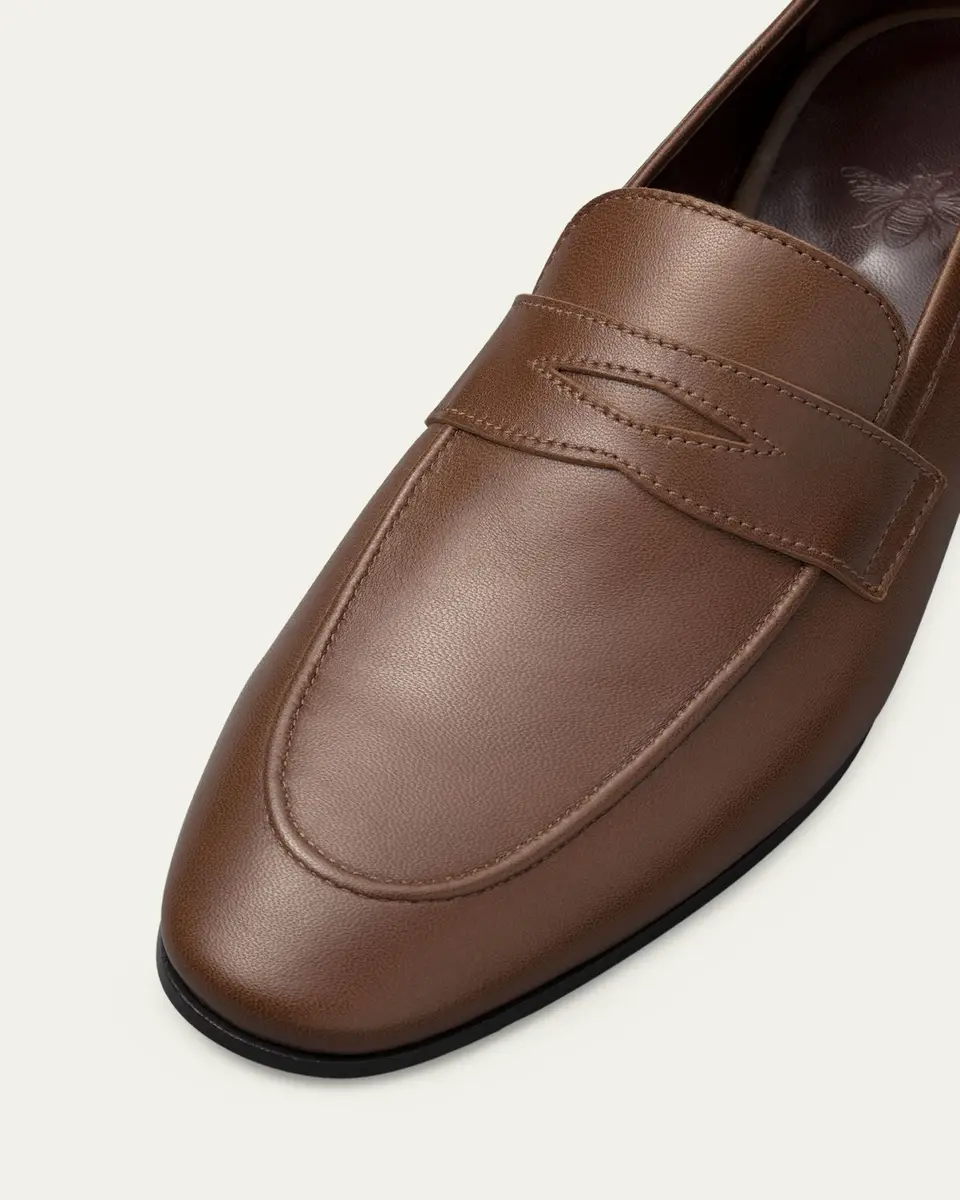 Bougeotte Flaneur Leather Penny Loafers | Thumbnail 3 Bougeotte Flaneur Leather Penny Loafers | Thumbnail 3