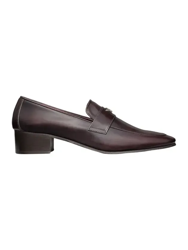 Brushed Leather Block-Heel Loafers Brushed Leather Block-Heel Loafers