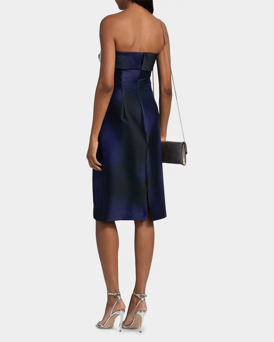Rickie Freeman for Teri Jon Sleeveless Floral-Print Mikado Dress | Thumbnail 3 Rickie Freeman for Teri Jon Sleeveless Floral-Print Mikado Dress | Thumbnail 3