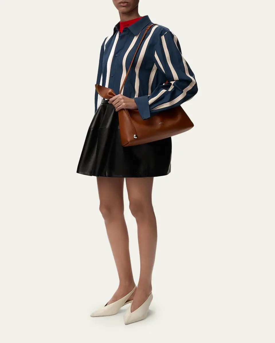 Loewe Stripe Paneled Button-Down Shirt | Thumbnail 2 Loewe Stripe Paneled Button-Down Shirt | Thumbnail 2