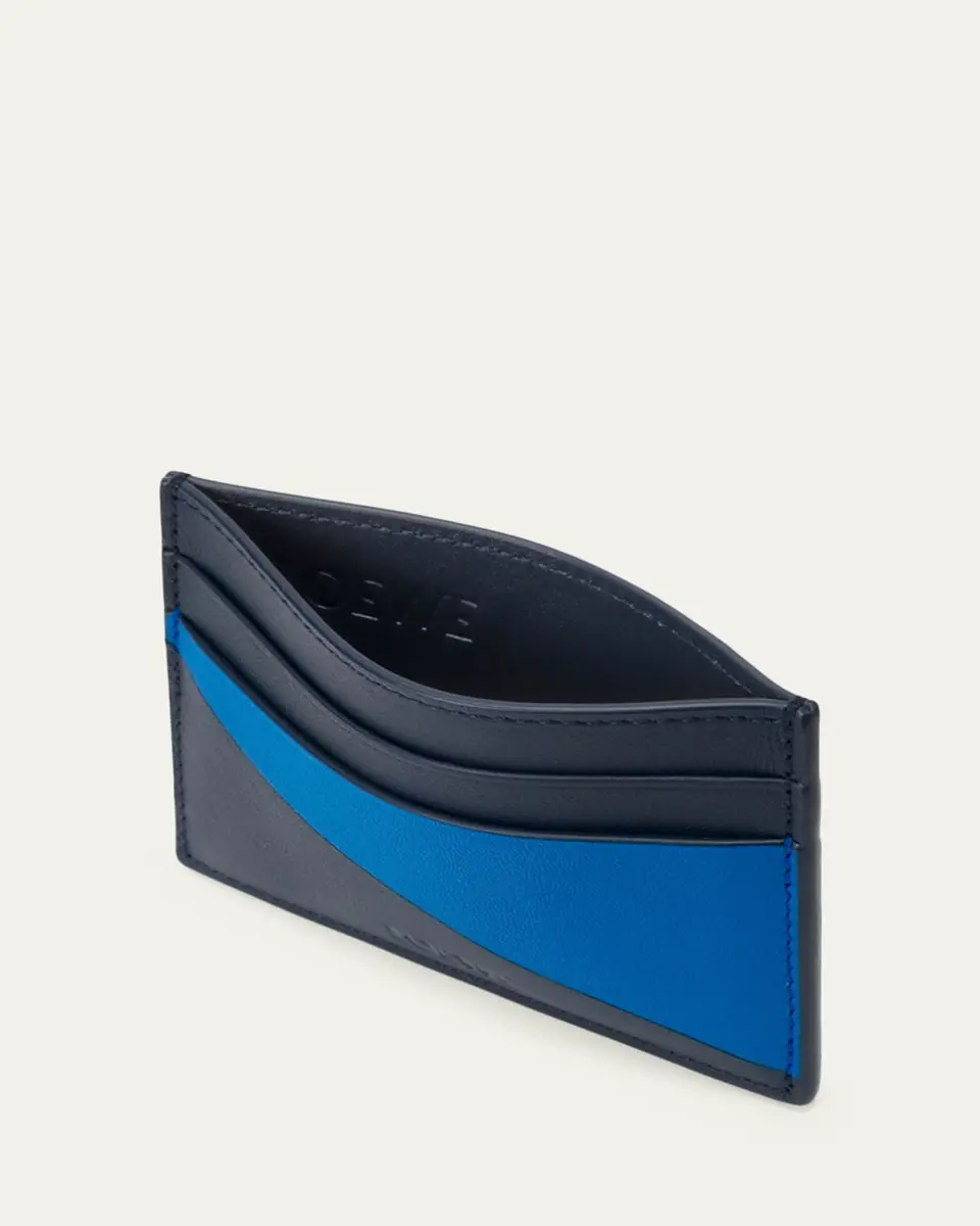 Loewe Men's Color-Block Leather Card Holder | Thumbnail 2 Loewe Men's Color-Block Leather Card Holder | Thumbnail 2