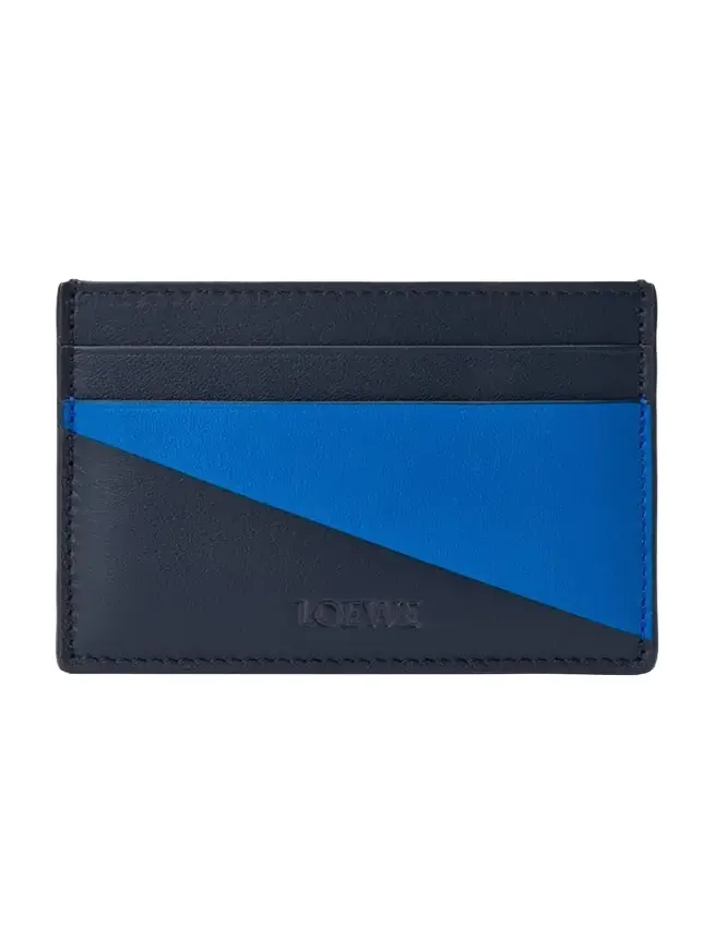 Men's Color-Block Leather Card Holder Men's Color-Block Leather Card Holder