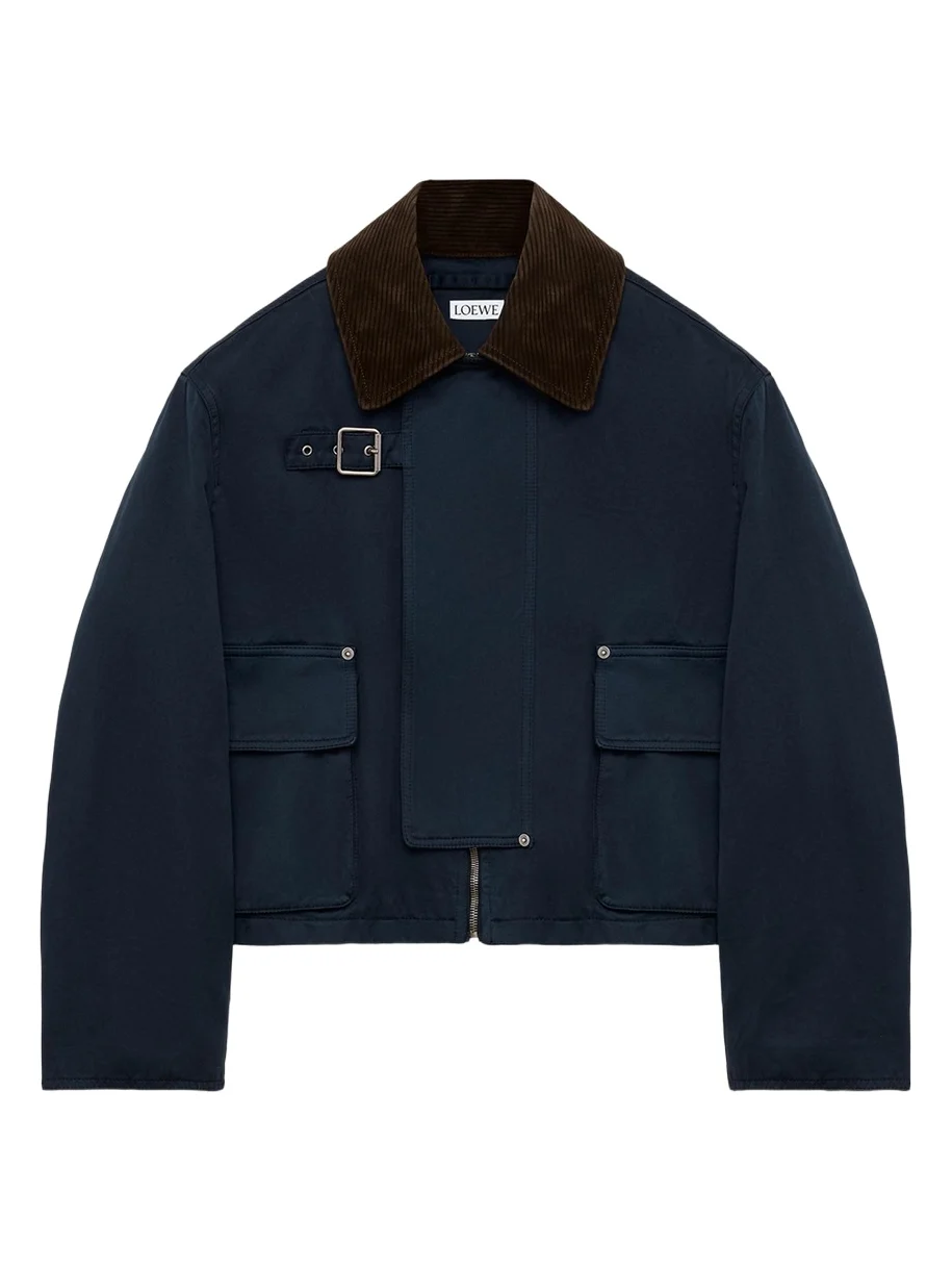 Loewe Corduroy-Collar Utility Jacket