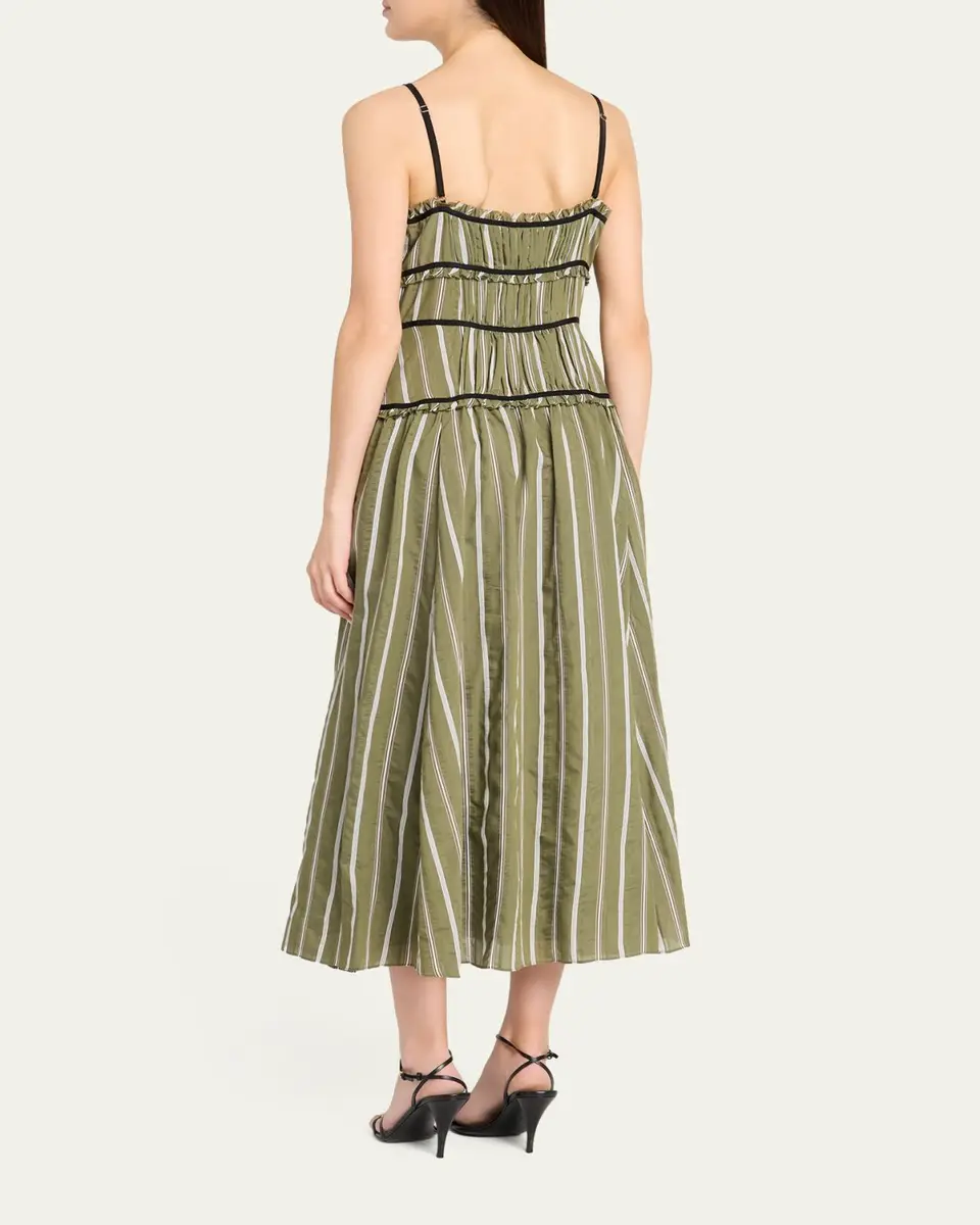 Cinq à Sept Celia Striped Maxi Dress | Thumbnail 3 Cinq à Sept Celia Striped Maxi Dress | Thumbnail 3