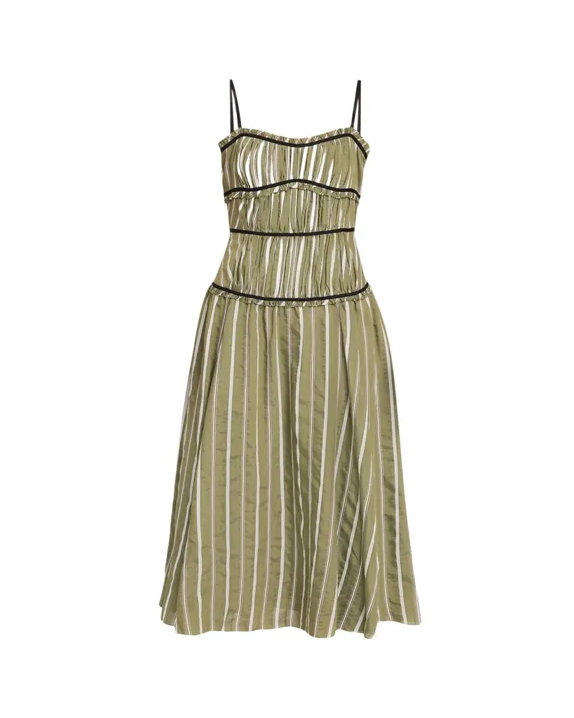 Cinq à Sept Celia Striped Maxi Dress | Image 1 Cinq à Sept Celia Striped Maxi Dress | Image 1