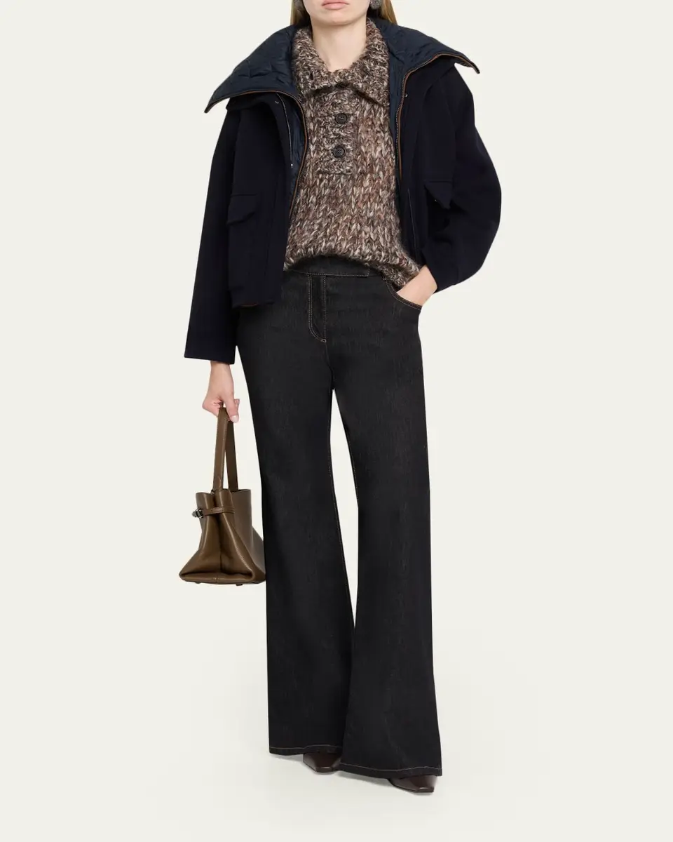 Brunello Cucinelli Winter Crochet Mohair Sweater | Thumbnail 2