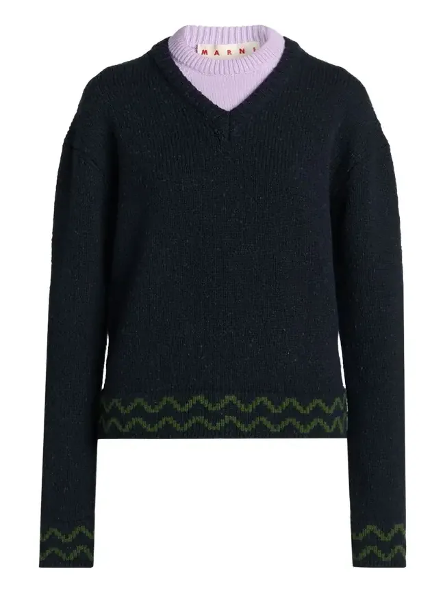 Layered Wool Sweater Layered Wool Sweater