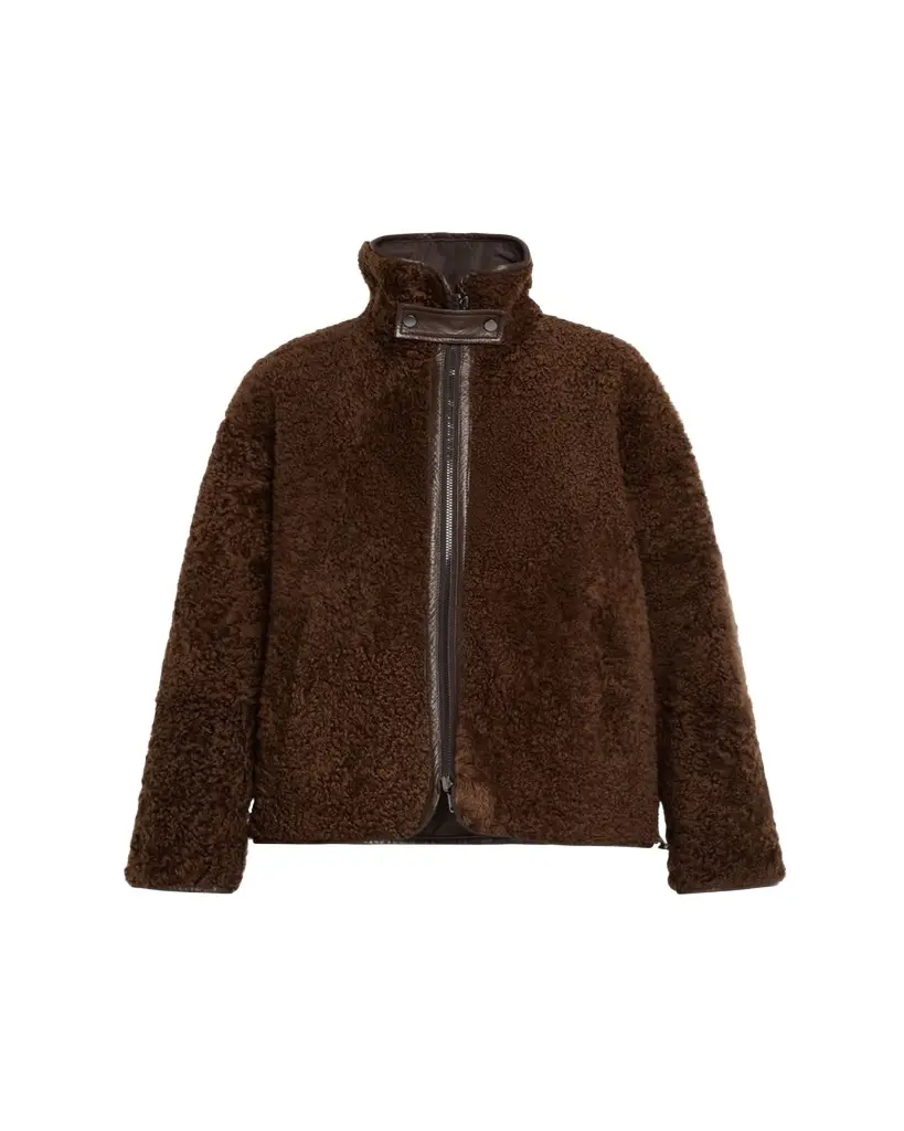 Brunello Cucinelli Curly Shearling Reversible Coat | Image 1 Brunello Cucinelli Curly Shearling Reversible Coat | Image 1