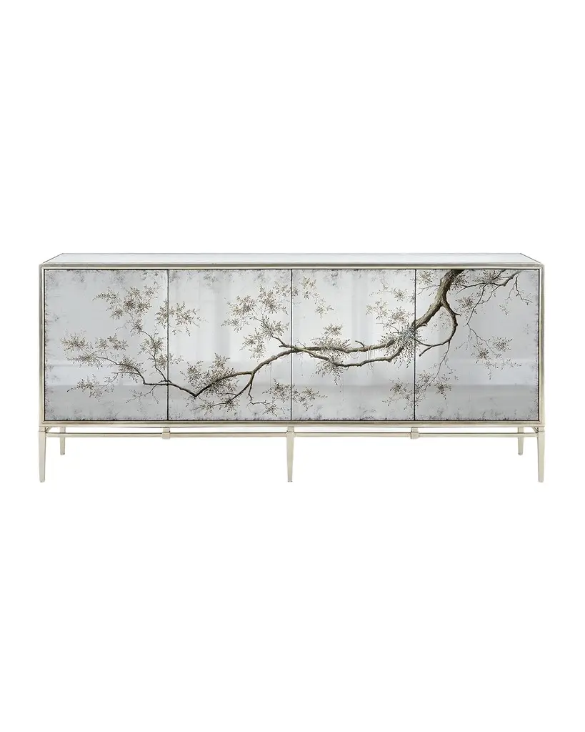 John-Richard Collection Falling Branch Eglomise Console