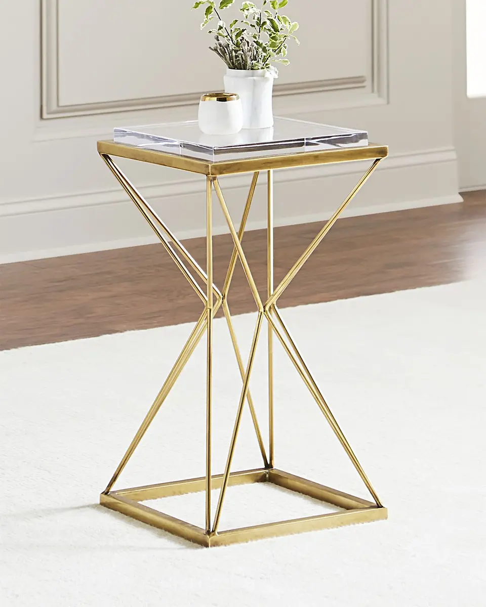 John-Richard Collection Geometric Brass Martini Table | Thumbnail 2 John-Richard Collection Geometric Brass Martini Table | Thumbnail 2