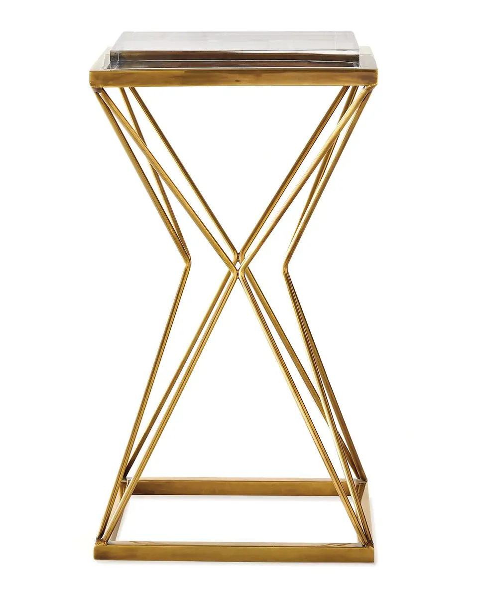 John-Richard Collection Geometric Brass Martini Table | Thumbnail 4 John-Richard Collection Geometric Brass Martini Table | Thumbnail 4