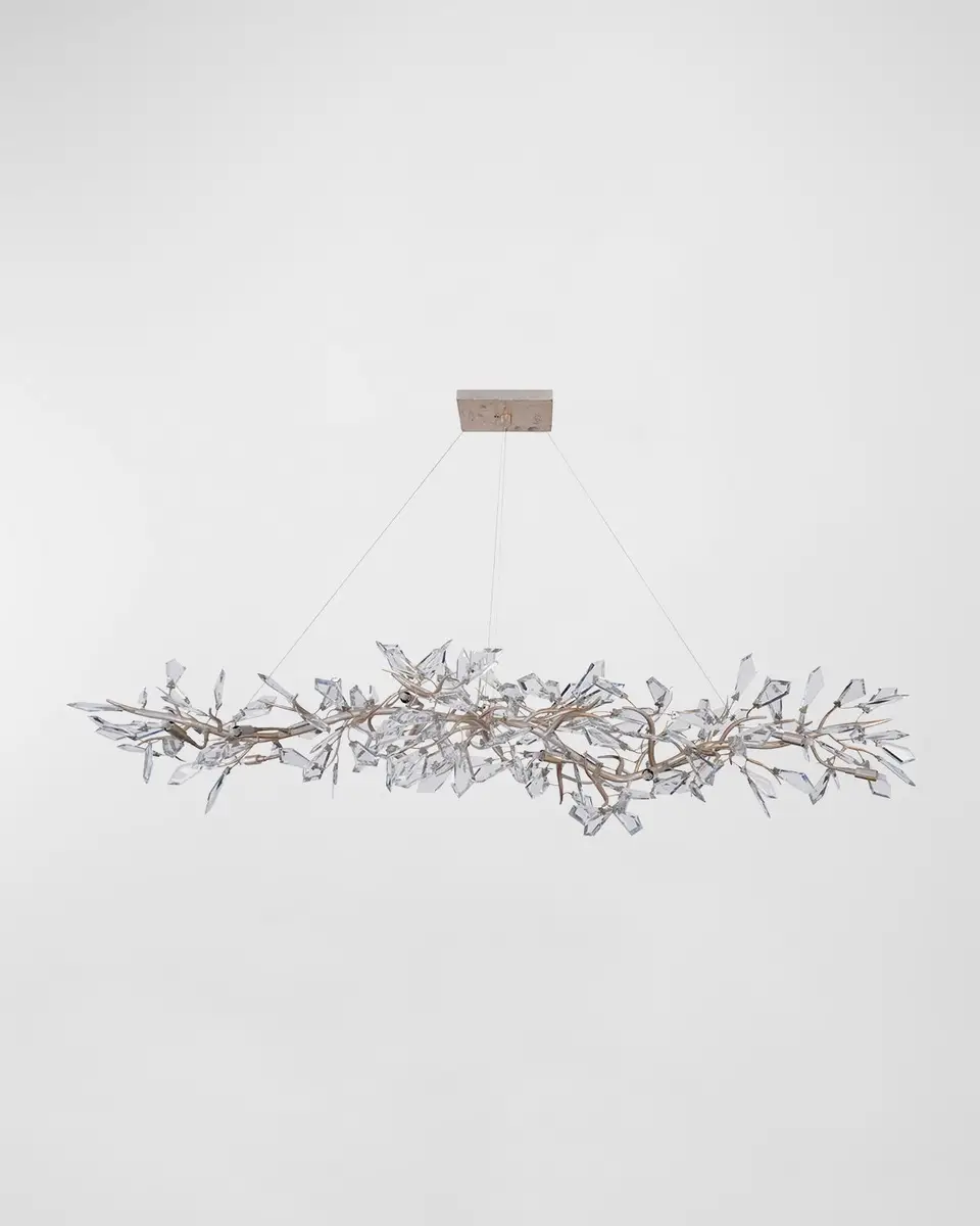 John-Richard Collection Kotta Fourteen-Light Cut-Crystal Oblong Chandelier | Thumbnail 2 John-Richard Collection Kotta Fourteen-Light Cut-Crystal Oblong Chandelier | Thumbnail 2