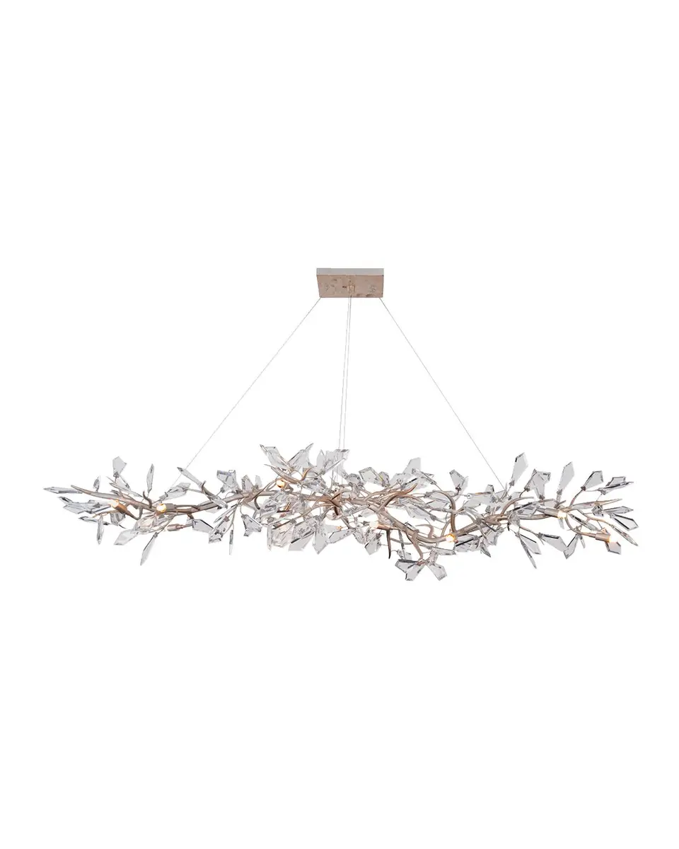 John-Richard Collection Kotta Fourteen-Light Cut-Crystal Oblong Chandelier | Thumbnail 3 John-Richard Collection Kotta Fourteen-Light Cut-Crystal Oblong Chandelier | Thumbnail 3