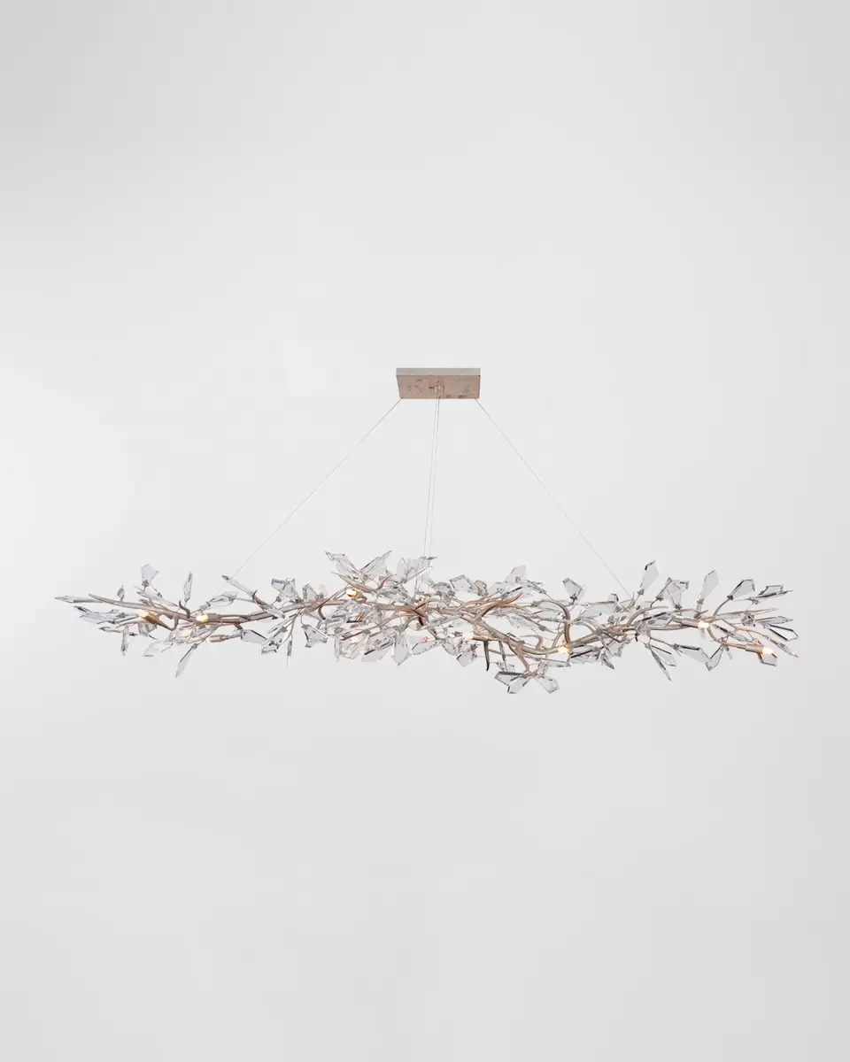 John-Richard Collection Kotta Fourteen-Light Cut-Crystal Oblong Chandelier | Thumbnail 4 John-Richard Collection Kotta Fourteen-Light Cut-Crystal Oblong Chandelier | Thumbnail 4
