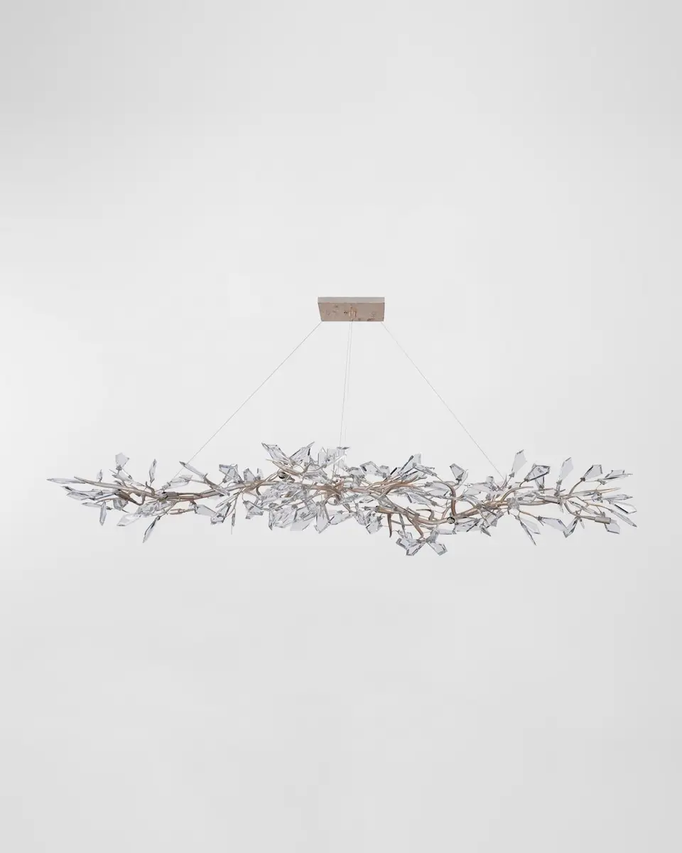 John-Richard Collection Kotta Fourteen-Light Cut-Crystal Oblong Chandelier | Thumbnail 5 John-Richard Collection Kotta Fourteen-Light Cut-Crystal Oblong Chandelier | Thumbnail 5