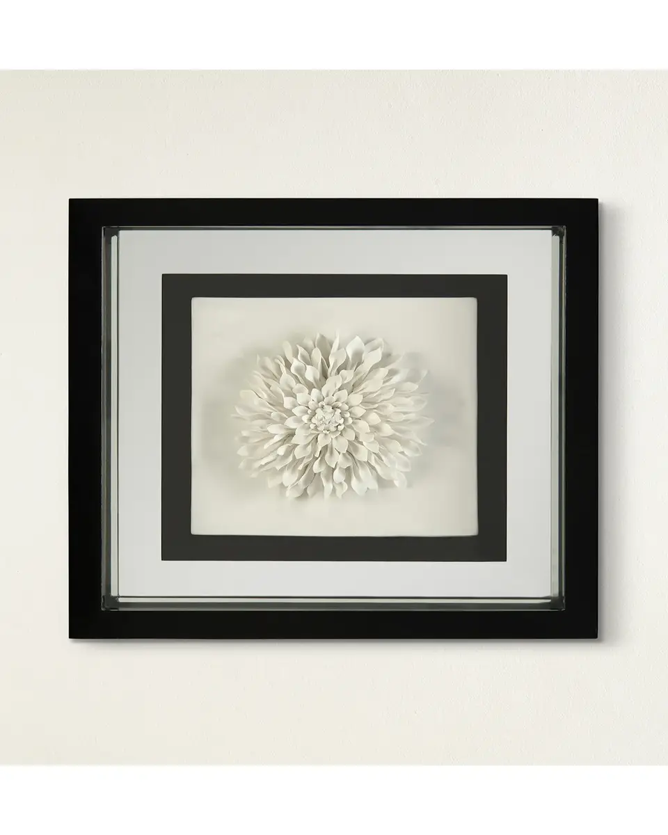 John-Richard Collection "Black & White Porcelain Flower III" Wall Art | Thumbnail 2 John-Richard Collection "Black & White Porcelain Flower III" Wall Art | Thumbnail 2