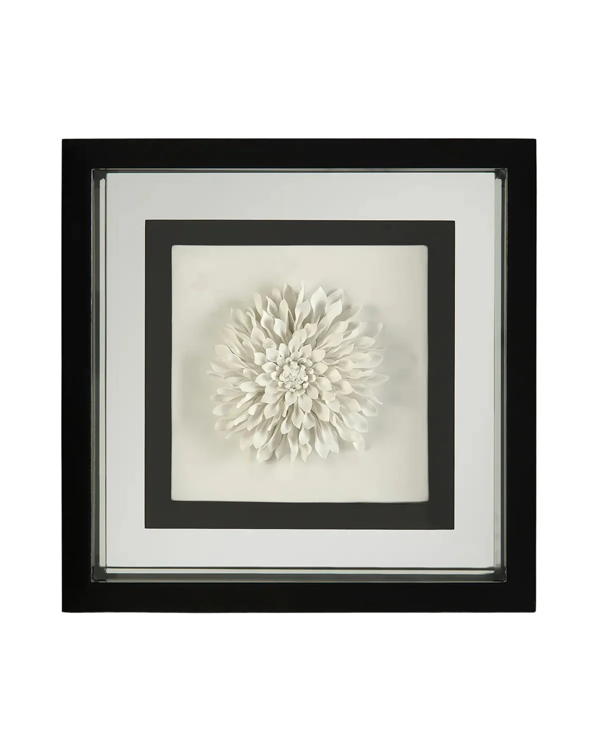 John-Richard Collection "Black & White Porcelain Flower III" Wall Art