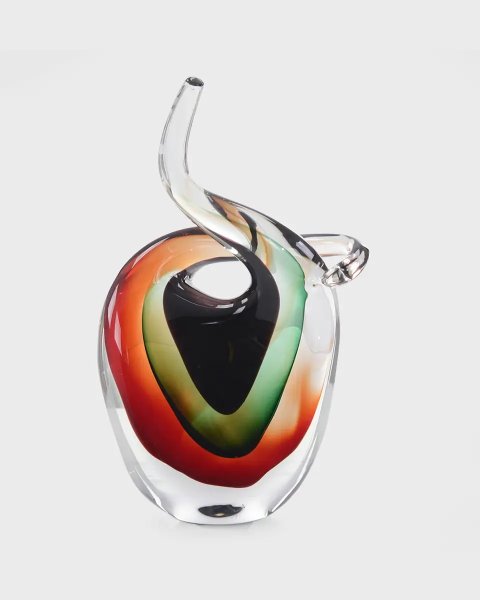 John-Richard Collection Handblown Red, Violet, & Emerald Glass Sculpture II | Thumbnail 2 John-Richard Collection Handblown Red, Violet, & Emerald Glass Sculpture II | Thumbnail 2