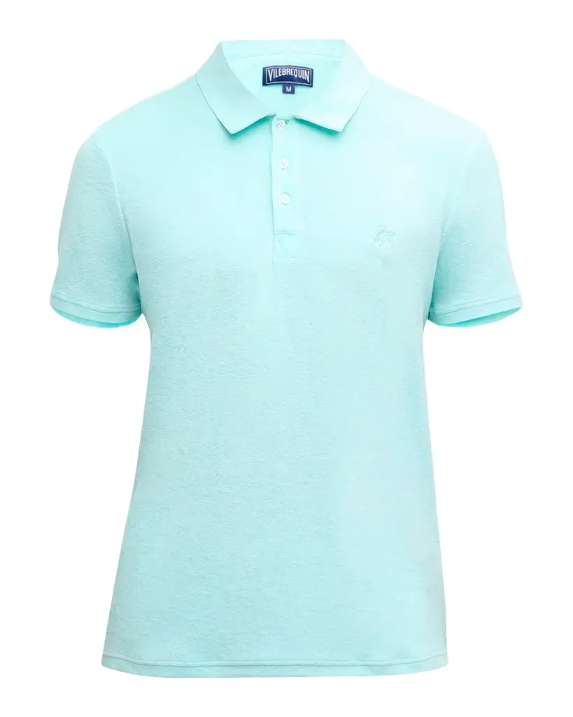 Vilebrequin Men's Organic Terry Polo Shirt | Image 1 Vilebrequin Men's Organic Terry Polo Shirt | Image 1