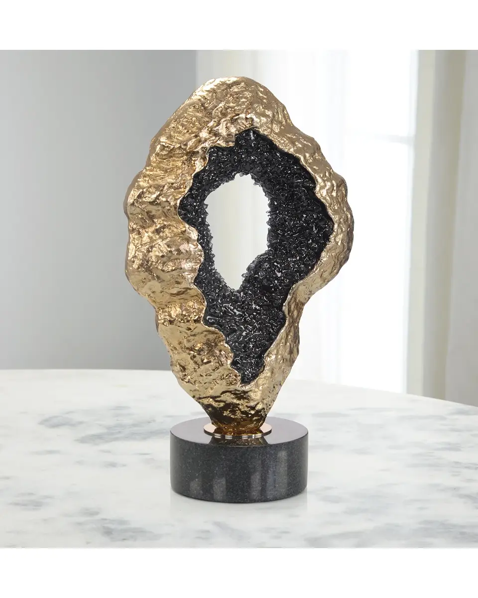 John-Richard Collection Fluctuating Black Geode Sculpture | Thumbnail 2 John-Richard Collection Fluctuating Black Geode Sculpture | Thumbnail 2